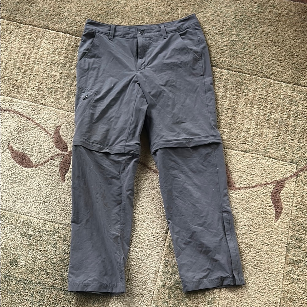 Men's Gray Convertible Pants